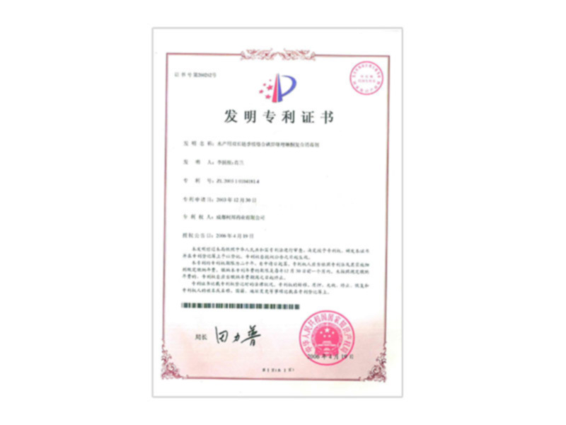 发现专利证书